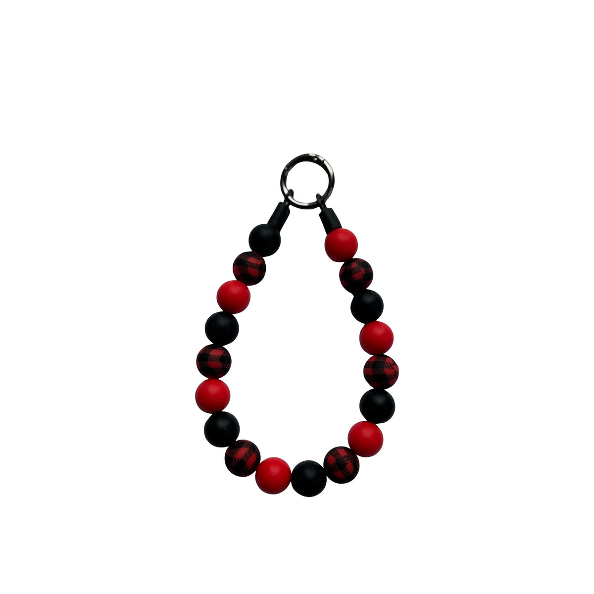 Black & Red Checkered Beaded Pet Jewelry Collar