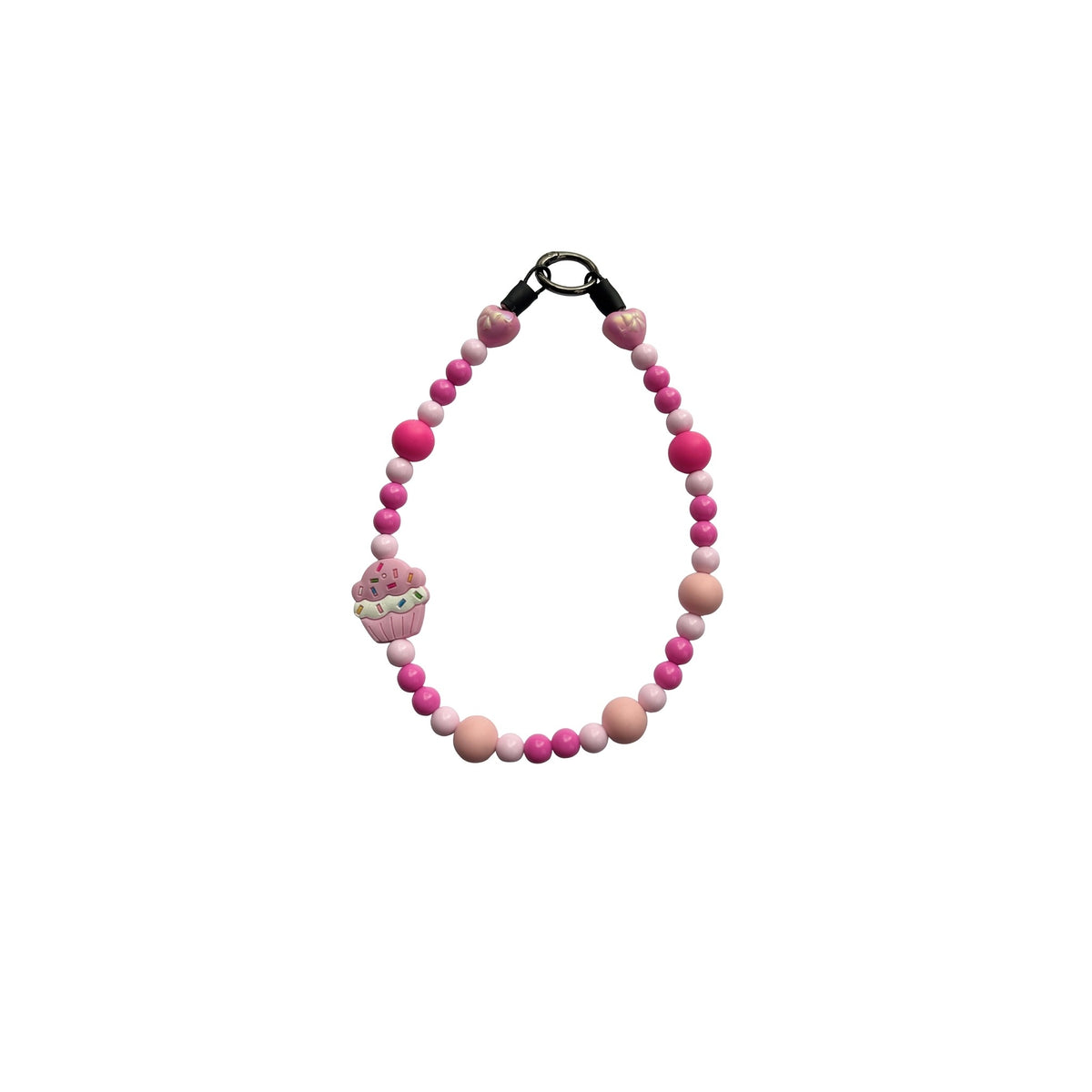 Pink & Cream Cupcake Love Beaded Pet Jewelry Collar