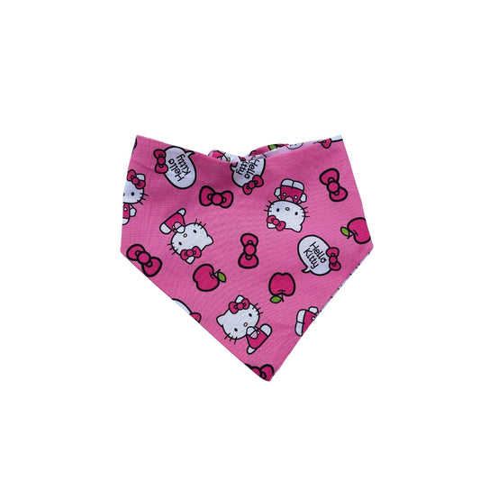 Pink Kitty Inspired Pet Reversible 2 Designs in 1 Bandana
