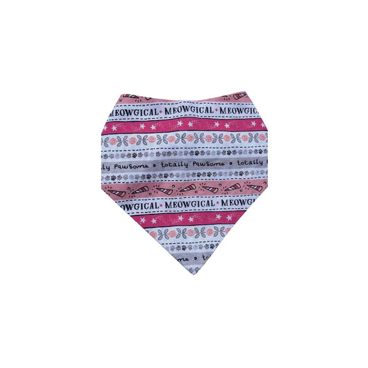 Meowgical Pet Reversible 2 Designs in 1 Bandana