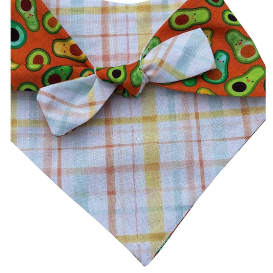 Happy Avocados Pet Reversible 2 Designs in 1 Bandana