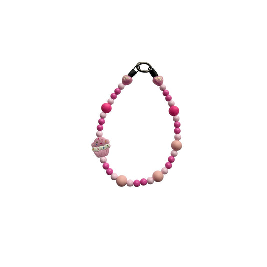 Cupcake Love Beaded Pet Jewelry Collar