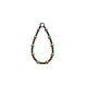 Orange & Green Checkered Beaded Pet Jewelry Collar