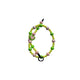 Neon Green Hearts Beaded Pet Jewelry Collar