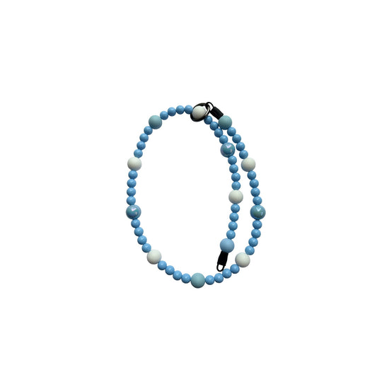 Blue Skies Beaded Pet Jewelry Collar
